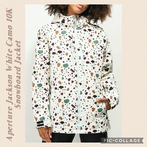 Aperture Women's Multicolor Camo Patterned Snow Jacket